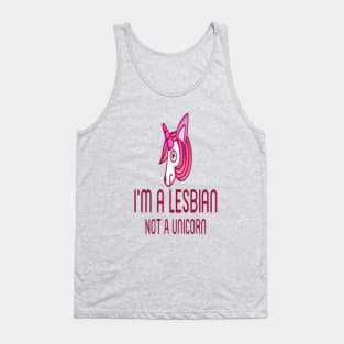 I'm a Lesbian, Not a Unicorn Tank Top